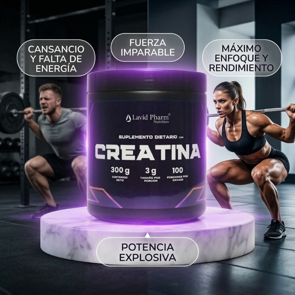 Creatina Pura Más Energía para Entrenar