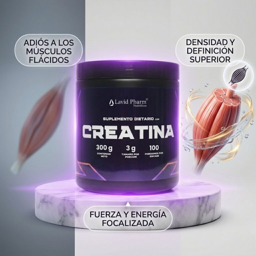 Creatina Pura Músculos Densos y Definidos