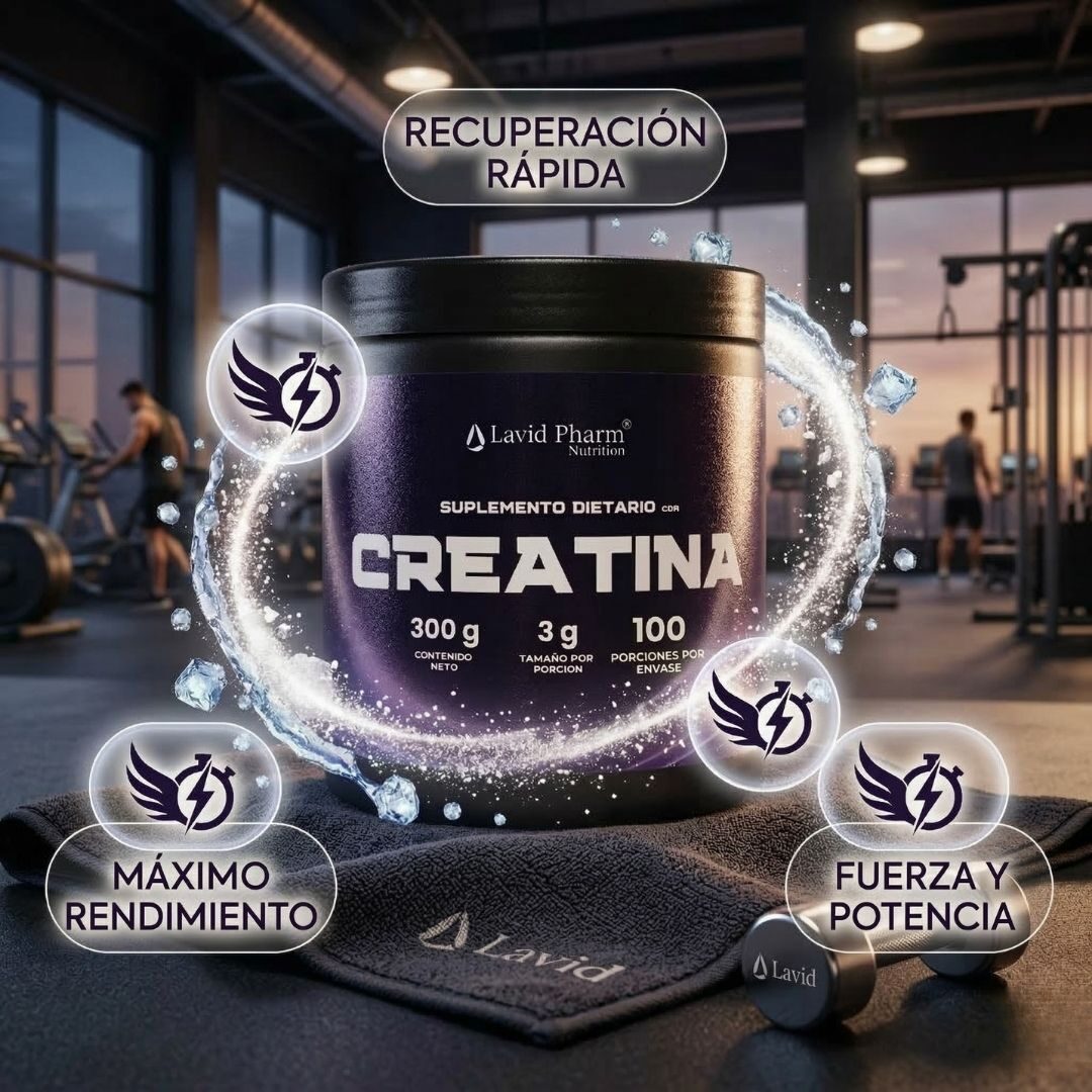 Creatina Pura Potencia y Fuerza