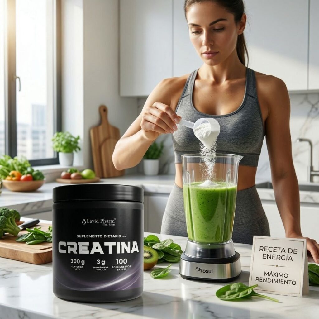 Creatina Pura para tu batido matutino preferido