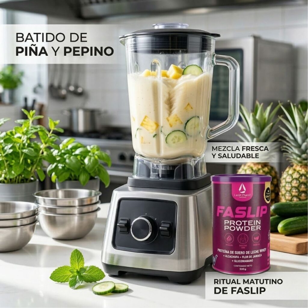 Faslip Protein Power para Perder Peso Batido de Piña