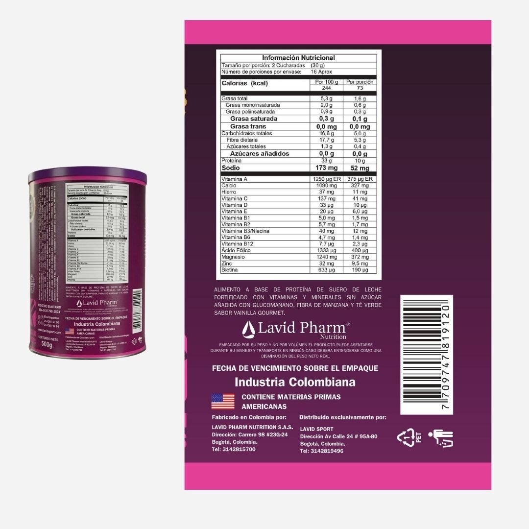 Faslip Protein Power para Perder Peso Ingredientes