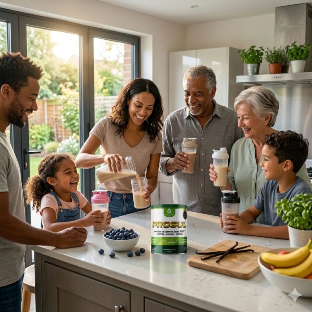 Prosul Proteina de Suero de Leche + L cisteina + Vitaminas + Minerales para compartir en familia