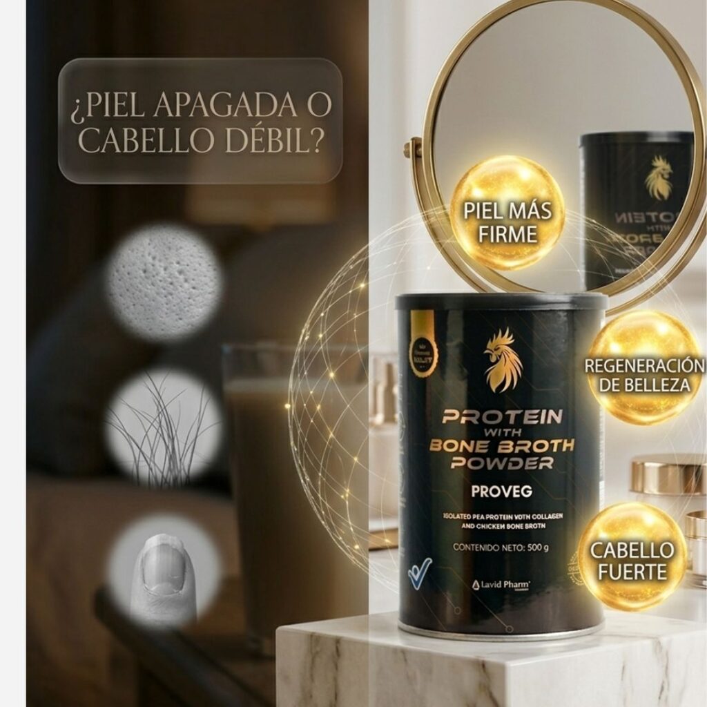 Proveg Hueso de Pollo Piel Apagada o Cabello Debil